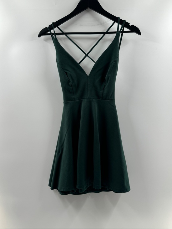 Lulus Dresses & Skirts - Lulus Forest Green Low Back Criss Cross Formal Dress Women's Small